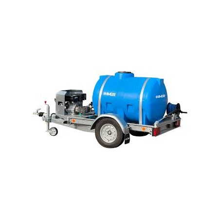 Nettoyeur HP sur remorque avec citerne 1000 L